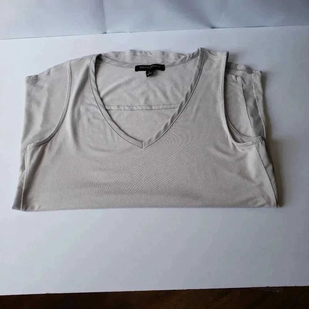Banana Republic women tank top silver size S - Picture 5 of 5